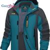 Outdoor Jacket for Men Hooded Windproof Water Resistant Rain Jacket Windbreaker 5 Pockets Jacket for Hiking,Fishing,Runing