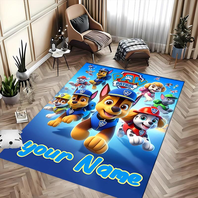 Custom personalization Paw Patrol Area Rug - Perfect For Kitchen, Bathroom,Laundry Room Decor Large Size Available,Gift All Seasons