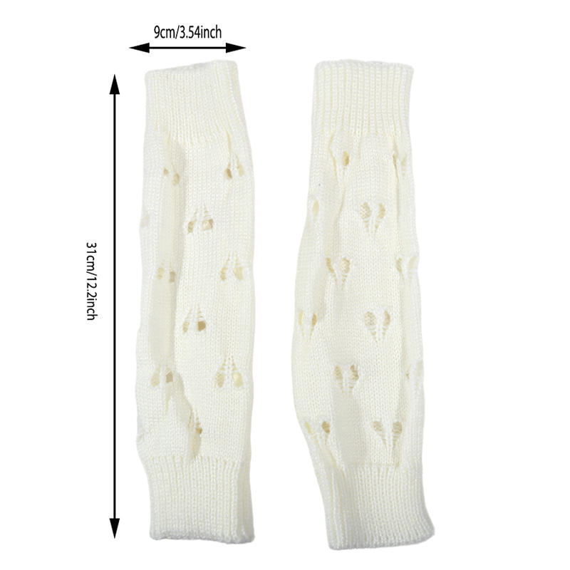 1 пара женских утеплителей для рук с отверстием для большого пальца длиной до локтя, эластичные трикотажные рукава для сохранения тепла, однотонные, без пальцев