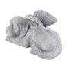 Pet Memorial Statue Resin Sleeping Pet Angel Garden Sculpture for Pet Memorial Gravestone Ornament