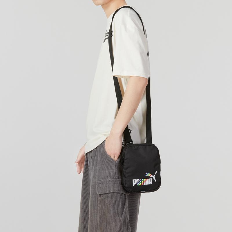New PUMA Fabric Crossbody Bag Small Size Unisex Black 079544-12