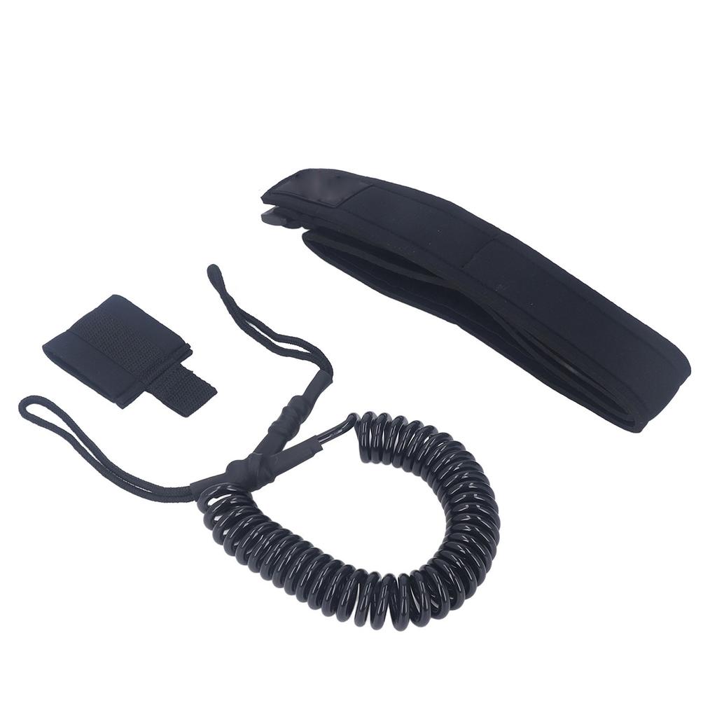 6 мм поводок для серфинга надежный высокопрочный TPU спиральный пружинный поясной трос безопасности для водных видов спорта