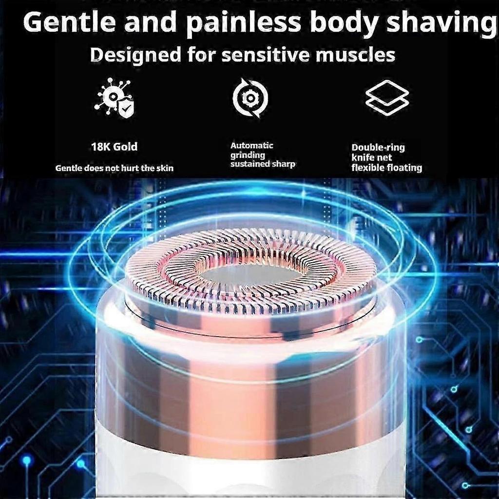 Pluxy Epil Pro 3.0 Cordless Facial Epilator & Eyebrow Razor - 2-in-1 Hair Remover for Face, Hands, Legs, Underarms, Bikini Line