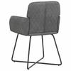 Dining Chairs 2 pcs Velvet Dark Gray 59 x 56.5 x 86 cm