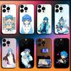 Чехол для телефона D-Dramatical Murder Аоба Серагаки Для iPhone 16,15,14,13,12,11,Pro,XS,Max,XR,Plus,SE,Mini Мягкий Черный Чехол