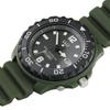 Citizen Analog Solar Date Urethane Q&Q Men's Watch, Radio-Controlled, Powered, Waterproof, Display, Band, Khaki, D02A-004VK