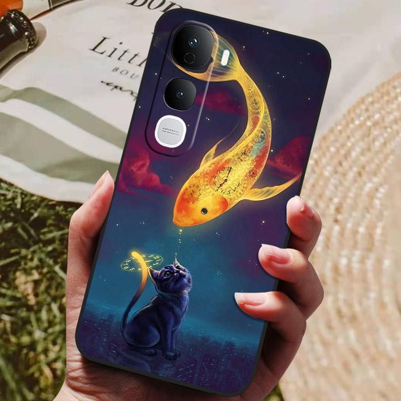 Для Vivo Y400 Pro 5G Чехол Силиконовая Задняя Крышка Чехол для Телефона для Vivo Y400 4G 5G Глобальная Y 400 Pro Чехлы Мягкий бампер coque Ударопрочный