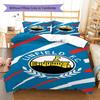 Linfield fc Pattern Bedding Set Quilt Cover Pillowcase Home Decor Gift (1 * duvet cover + 2 * pillowcase, without core)