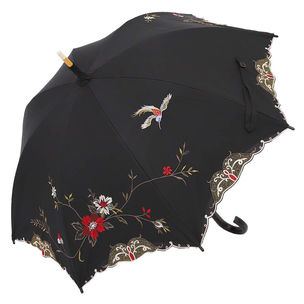 Actress Long 1st Class Light Heat Heat Heat UV Umbrella for Both Sunny and Rainy Special Double Layer and [Chinoiserie Modern] Parasol, Parasol,