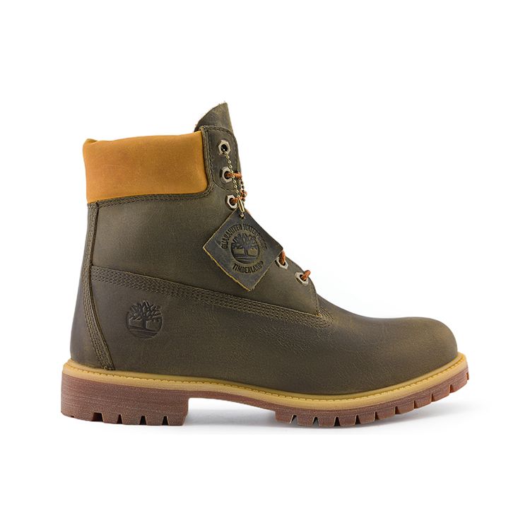 Timberland Кожаные водонепроницаемые амортизирующие удобные модные короткие уличные ботинки мужские ботинки оливкового цвета A6291