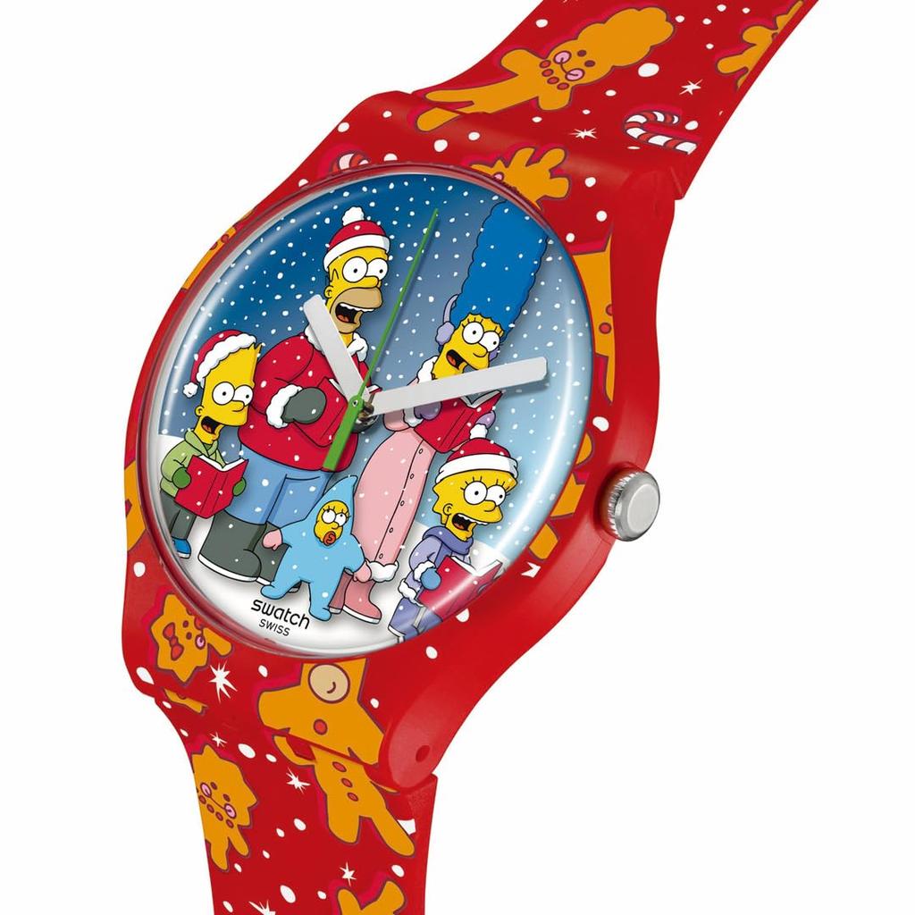 Часы WONDROUS WINTER WONDERLAND SUOZ361 Red [Swatch]