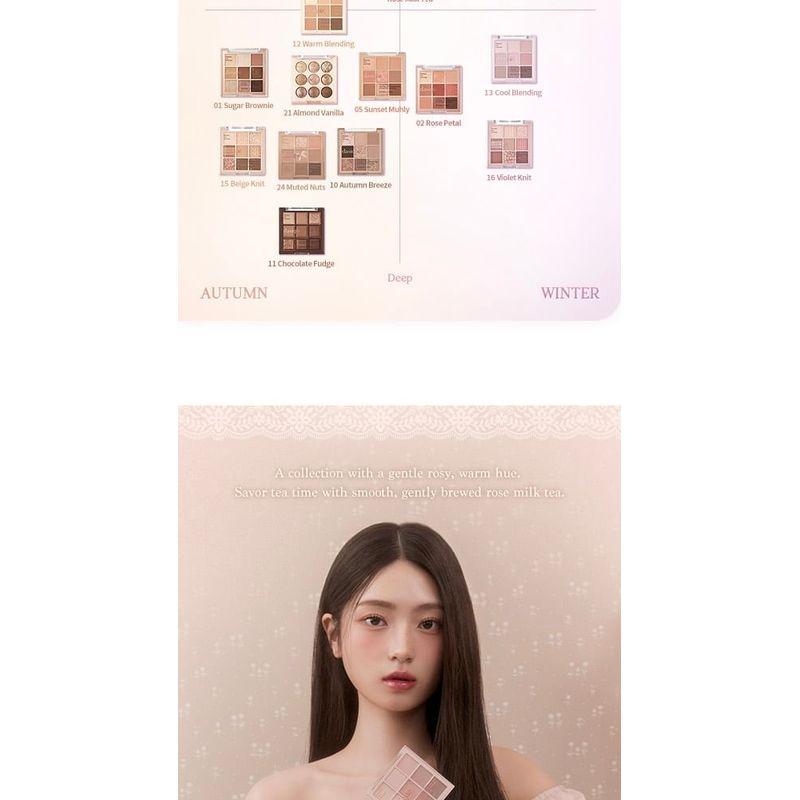 DASIQUE Палетка теней Rose Milk Tea Collection