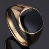 Крутое мужское лаконичное модное ювелирное кольцо из титана и нержавеющей стали
