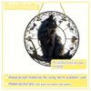 20Cm Large Size Black Cat Suncatcher, Plastic Window Hanging Decoration Cat Lover's Birthday Gift Indoor/outdoor Garden Bedroom Office Home Decoration