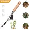 Andy Wood Handle Stainless Steel Garden Weeder Hand Weeding Removal Cutter  Puller Tools Multifunction Weeder Transplant