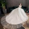 2025 Dreamy Starry Sky Mori-Style Bridal Gown with Long Train - Plus Size Available