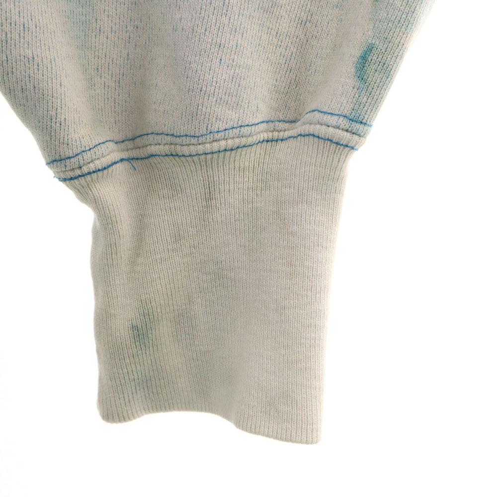 Champion 90s Reverse Weave USA Made Old Embroidered Tag bleaching Long sleeve sweat trainer Men's Used