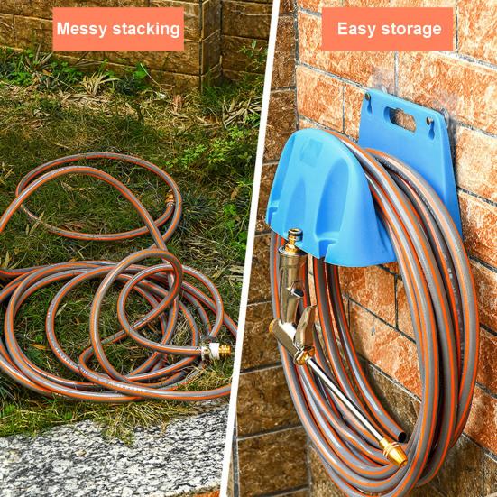 Стеллаж для хранения водопроводных труб Настенный кронштейн для шланга Прочная несущая способность Простая установка Катушка для труб