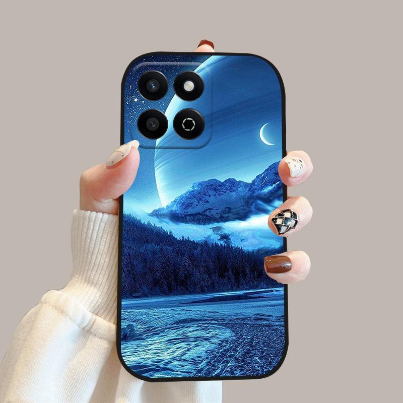 Мультяшный чехол-книжка для Honor 200 Smart Case X7c 4G Силиконовый мягкий ТПУ чехол для телефона для Honor Play 60 Plus 5G Защитный чехол Funda Cases