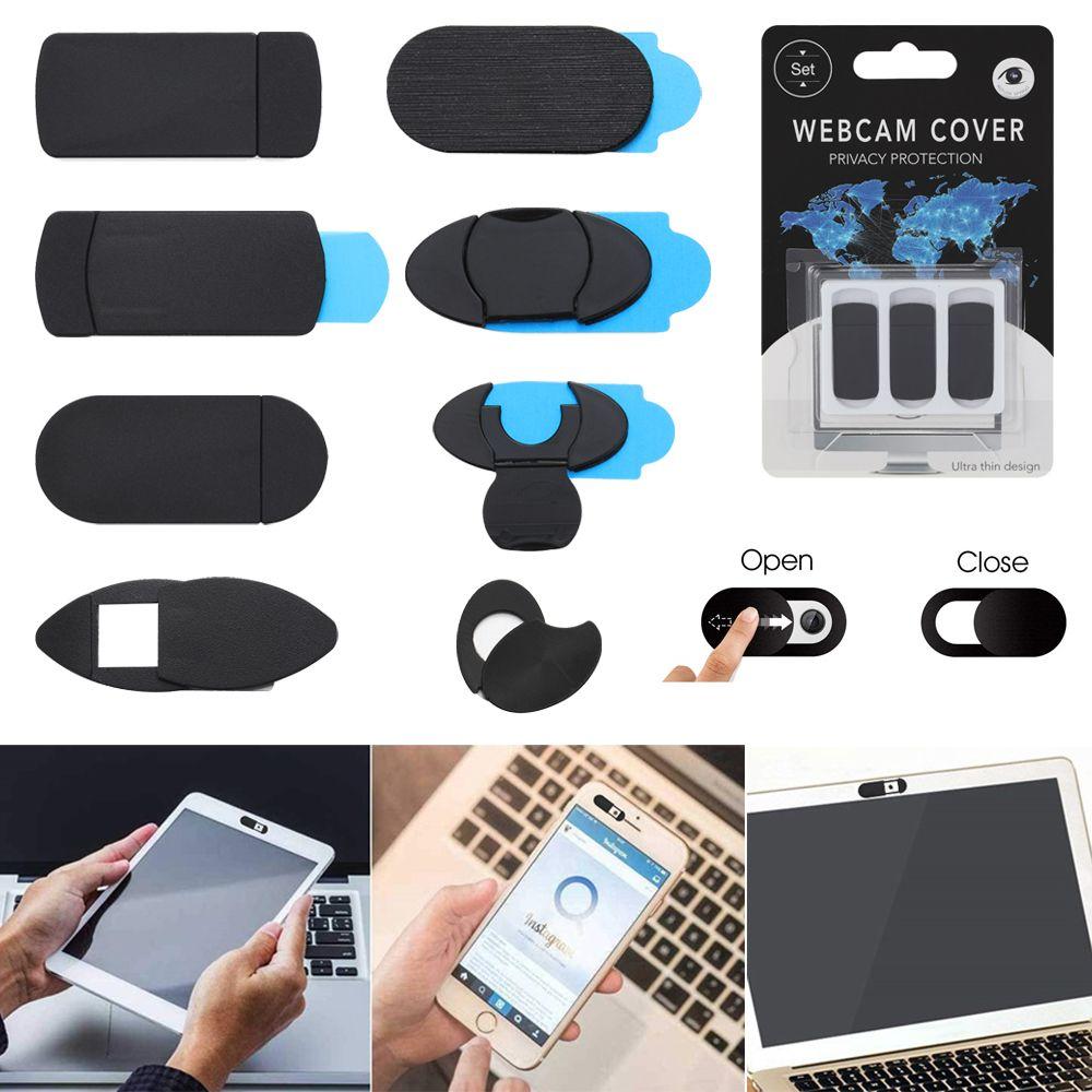 3pcs/pack Ultra Thin Shutter Slider Webcam Cover Camera Cover Privacy Security Camera Sticker