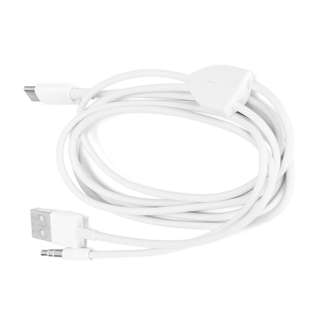 Кабель Aux 3,5 мм 2 в 1 USB C на 3,5 мм Автомобильный Aux Разъем для наушников с кабелем-адаптером с портом для зарядки USB
