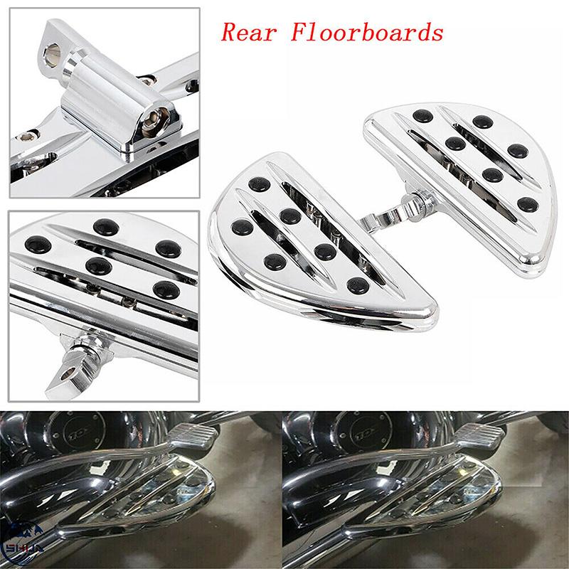 2Pcs Motorcycle Foot Rests CNC Aluminum Alloy Front Rear Pedals Fit For Harley Glide Travel Road King Motorcycle Accessories
