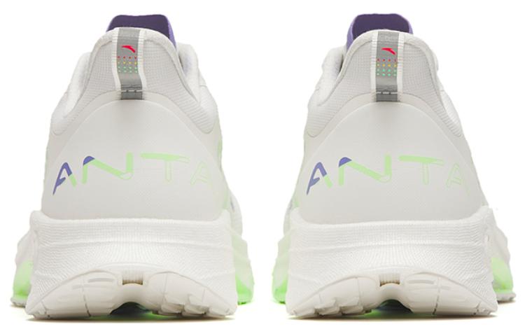 Women's Sneakers Anta MACH 3.0 Cushioning Abrasion Resistant Lightweight Low top Running Shoes Women's White