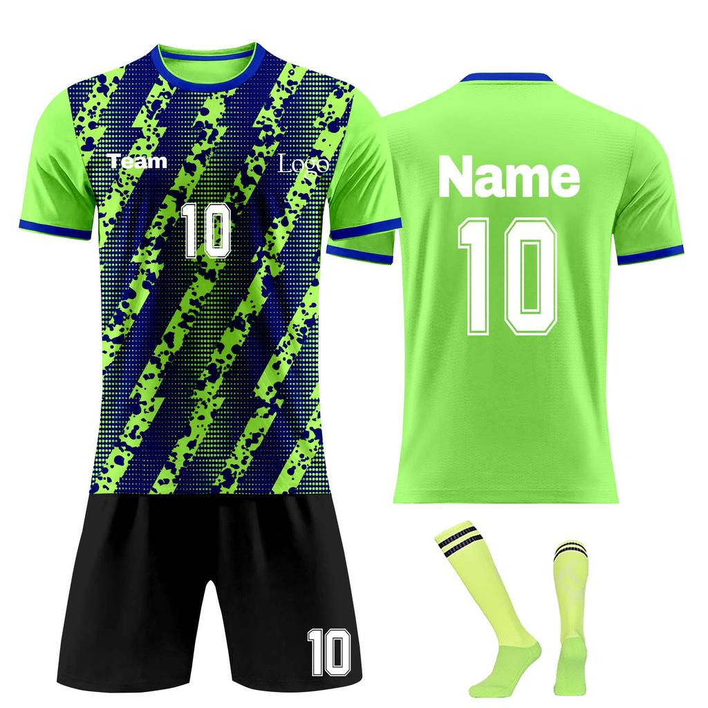Personalised Shirts Kit Mens Girls With Name Number Custom Football Jerseys For Boys Training Suit
