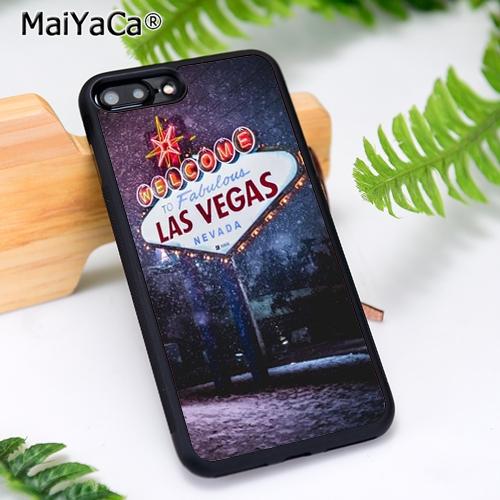 MaiYaCa Las Vegas Sign LIGHTS Nevada Phone Case For iPhone 17 Air 16 15 14  11 12 13 Pro MAX Plus coque Cover Shell