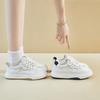 New Summer White Shoes for Female Students' Thick Sole Elevated Mesh Breathable Casual Shoes