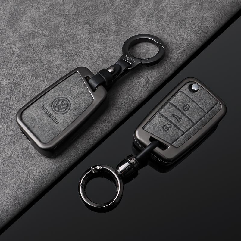 For VOLKSWAGEN VW 3 Buttons Zinc Alloy Car Key Case Cover Fob For VW Volkswagen Golf 7 MK7 Tiguan MK2 For SEAT Ateca Leon FR 2 I