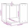 Cat Litter Box Enclosure Black Oak Effect 53 x 53 x 51 cm