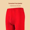 Red Double-Sided Seamless Men's Thermal Underwear Set - Snake Year Zodiac Lenzing Modal Edition