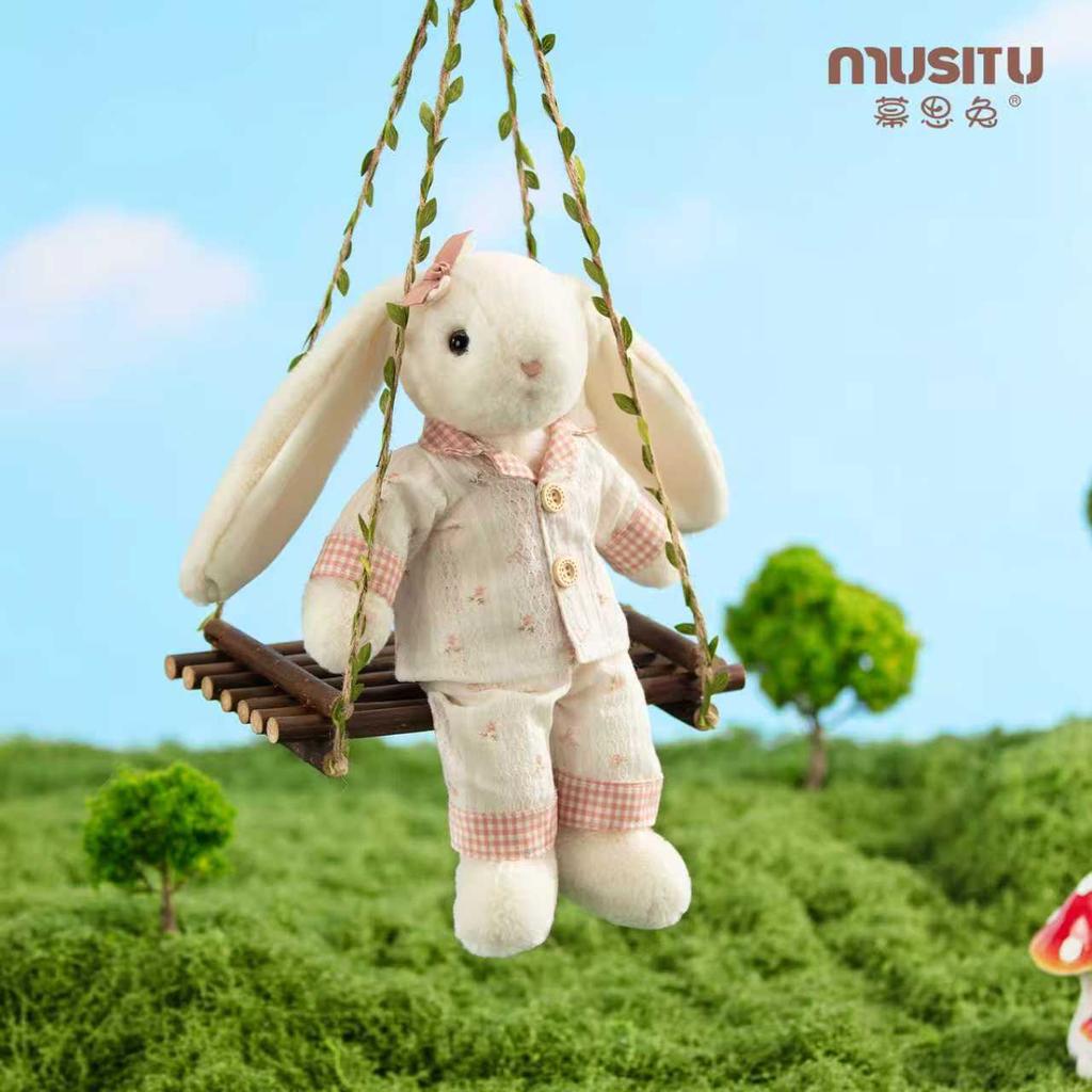 Cute Cloud Cotton Bunny Plush Toy Dress-Up Series Stuffed Animal Doll Kids Sleeping Companion Soft Huggable