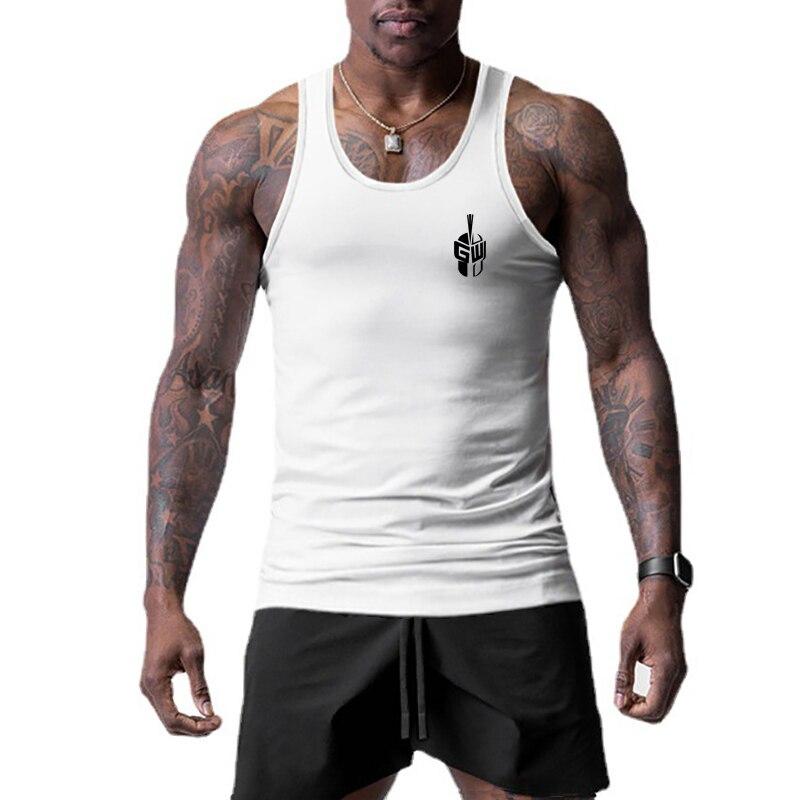 Men's Sweatshirt Mesh Breathable Sports Sleeveless T-shirt Summer Exercise Tank Top