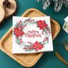 20pcs/Pac 33*33cm 2-Ply Disposable Party Napkin Christmas Pattern