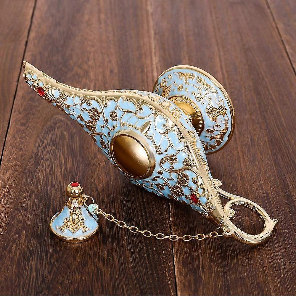 Vintage Aladdin Magic Lamp Genie Collector's Edition /Wedding Table Decoration,Collectable Rare Classic Arabian Props Aladdin Pot & Delicate Gift for