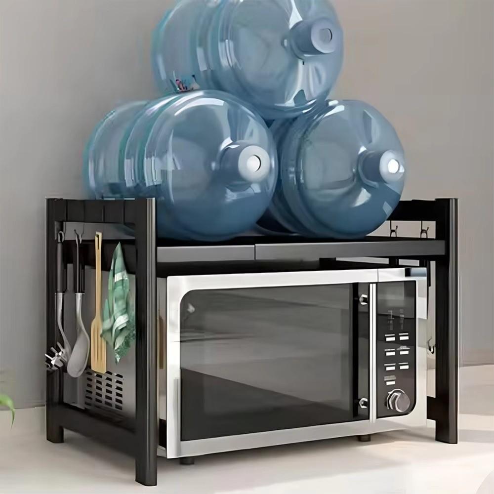 Retractable Metal Kitchen Storage Rack Adjustable Oven Storage Shelf Seasoning Storage