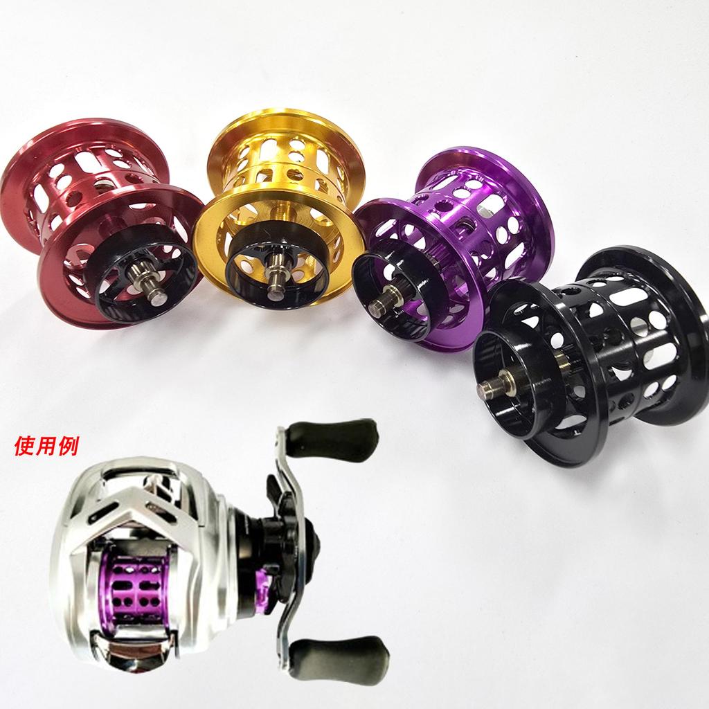 VISPREA Запасная шпуля для Daiwa ALPHAS SV TW Мультипликаторная шпуля для ловли на легкие приманки с керамическими подшипниками для катушек 21/22, (Ю390) (фиолетовый)