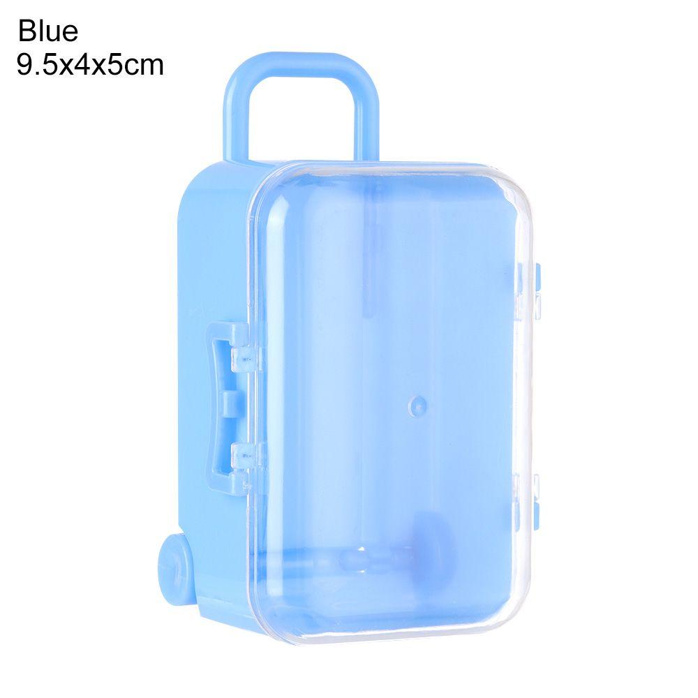 New Plastic Doll Handbag Case Mini Suitcase Lovely Small Clutch Jewellery Box Dolls Miniature Toys