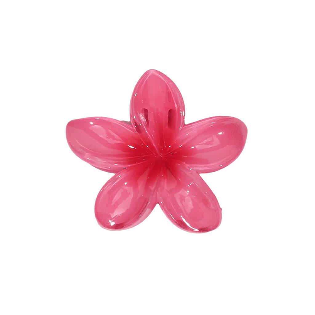 Заколки для волос в виде крабов с градиентными цветами в гавайском стиле для женщин, заколки-пламерии для тонких/густых волос, аксессуары, пляжный отдых, заколка-краб