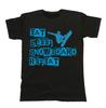 Eat Sleep Snowboard T-Shirt Mens Gift Christmas Snowboarding Board