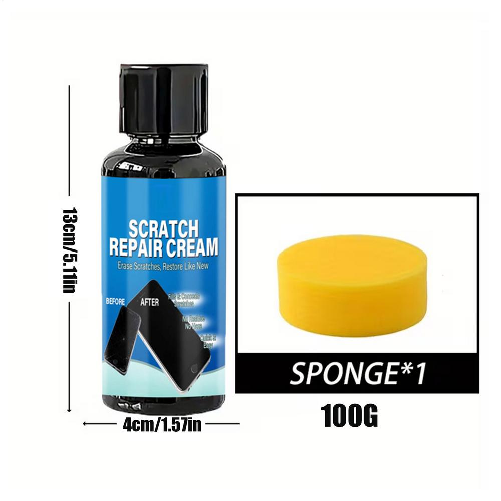 Универсальный набор для ремонта царапин на экране со губкой для смартфона, планшета, умных часов, линз очков, полировальная паста для смолы, простое нанесение