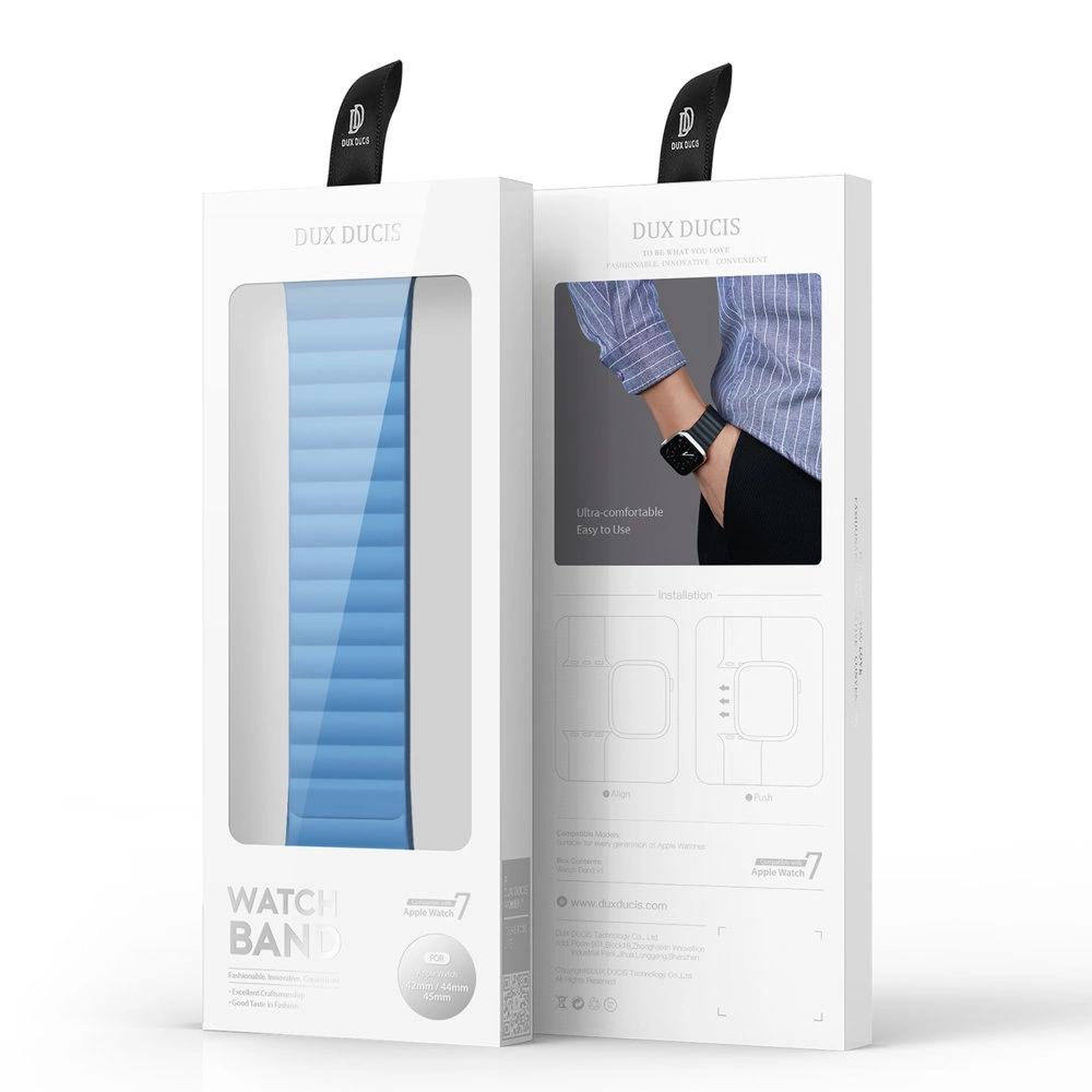 Dux Ducis Magnetic Strap Strap For Watch 7 / 6 / 5 / 4 / 3 / 2 / Se (41 / 40 / 38Mm) Magnetic Band Blue (Chain Version)