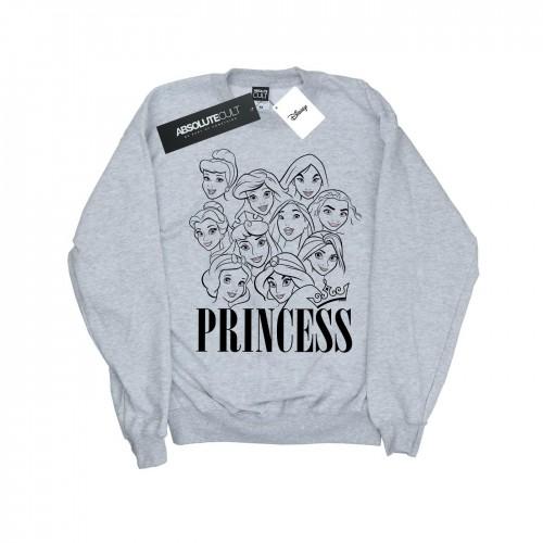 Disney Womens/Ladies Princess Multi Faces Sweatshirt