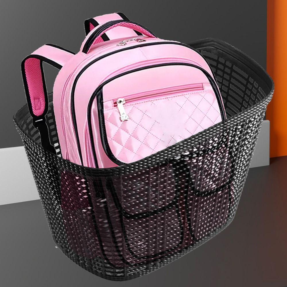 Полая велосипедная сумка для хранения Пластиковая студенческая передняя корзина Задние велосипедные аксессуары