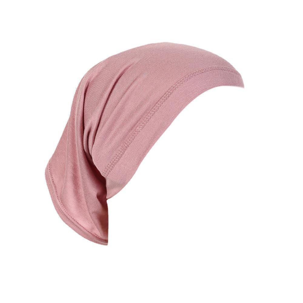 Breathable Mercerized Cotton Scarf with High Elasticity Solid Color Tube Cap MSL09