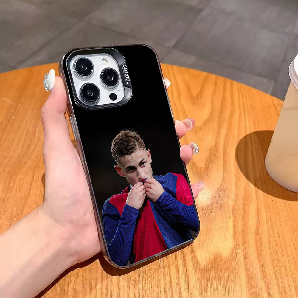 КРУТОЙ Чехол для телефона Fermin Lopez Для iPhone17 16 15 14 13 12 Pro Max Серый Черный Матовый Лазерный Металлик Аврора Funda