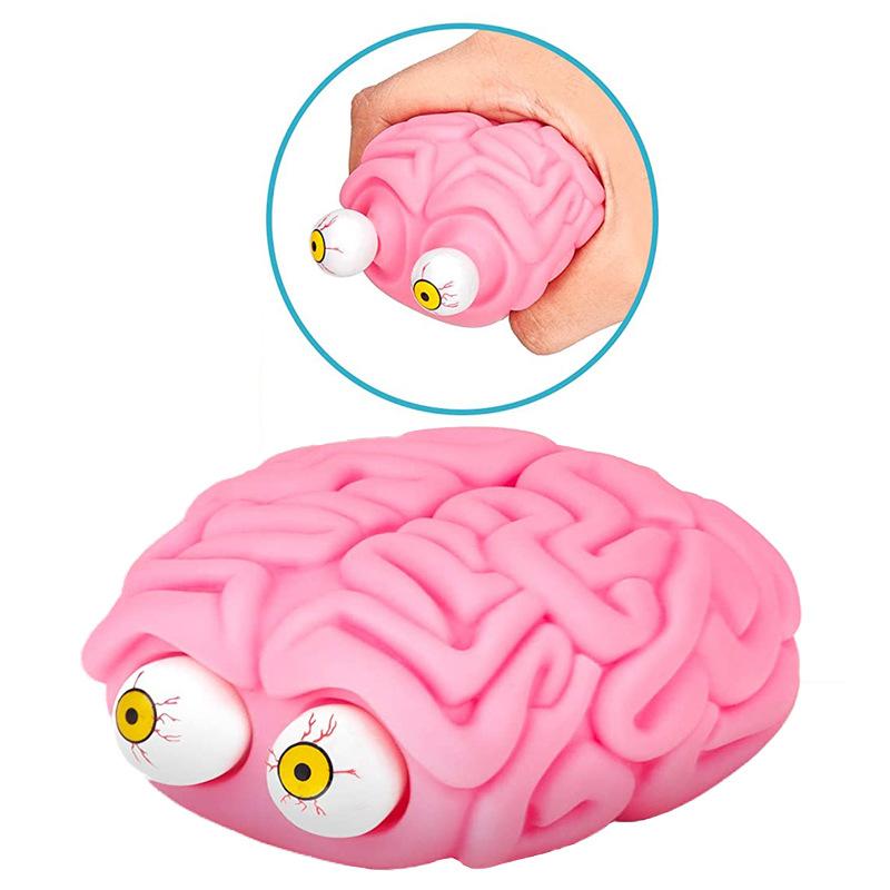 Brain Flippy Squishy Eye Popping Squeeze Fidget Splat Toy Stress And Anxiety Easing Ball Anti-Anxiety Focusing Toys Gift For Kid