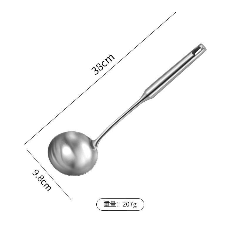 Лопатка для готовки из нержавеющей стали 304, лопатка, дуршлаг, ложка для риса/супа, утолщенная, защита от ожогов, кухонная утварь, аксессуары для посуды